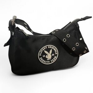 Playboy Black Shoulder Buckle Bag